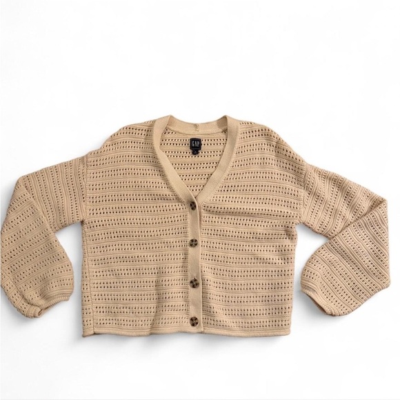 GAP Women's Beige Cardigan Sweater - Picture 1 of 5